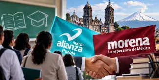 El magisterio poblano descartó fracturas en el Panal; confían seguir con Morena