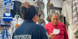 Fortalece Tonantzin Fernández acciones para prevenir extorsiones en comercios de San Pedro Cholula