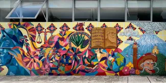 Inauguran mural en el Complejo Regional Mixteca de la BUAP