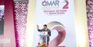 Omar Muñoz rinde Segundo Informe de Resultados ante el pueblo de Cuautlancingo