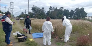 Tiran muerto a recién nacido en camino de terracería de Huejotzingo