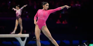 Victoria Mata logra sexto lugar para México en Mundial de Gimnasia Artística. VIDEO