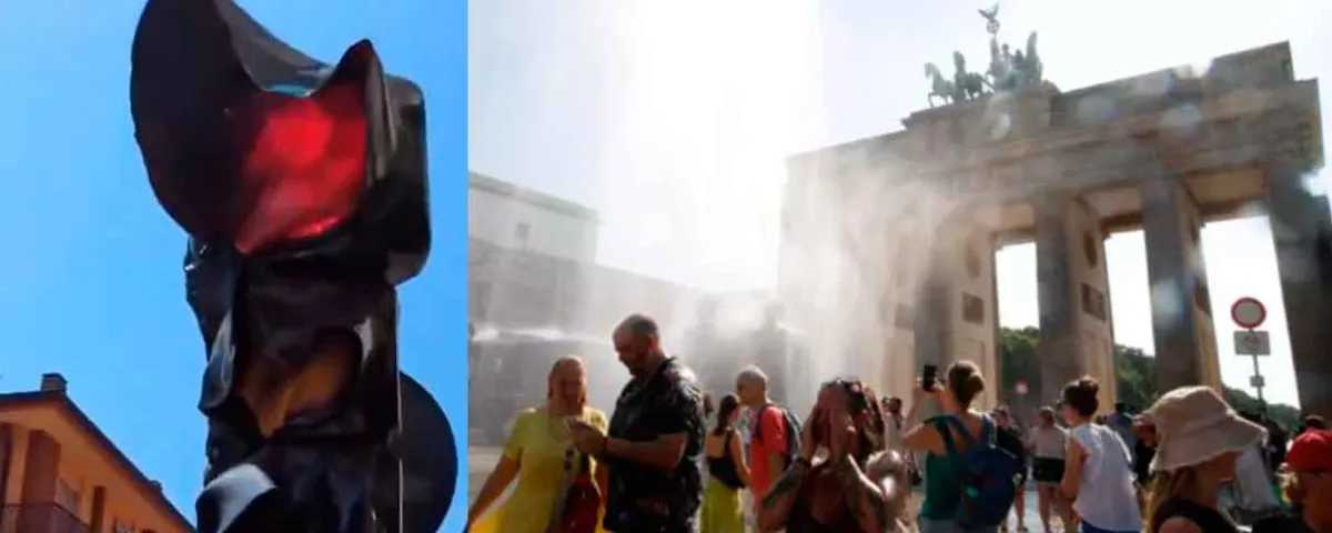 Ola de calor en Europa rompe récords históricos de temperatura; hasta semáforos derretidos