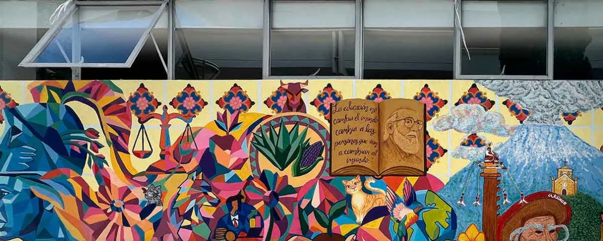 Inauguran mural en el Complejo Regional Mixteca de la BUAP