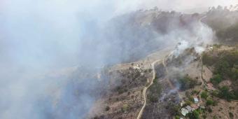 Incendio forestal dejó sin clases a estudiantes de Xonotla y Yehuala, Zacatlán