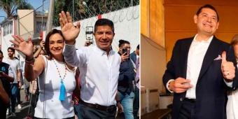 Armenta y Eduardo Rivera celebran participación ciudadana al votar 