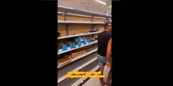 VIDEO. Compras de pánico por llegada del huracán Beryl 