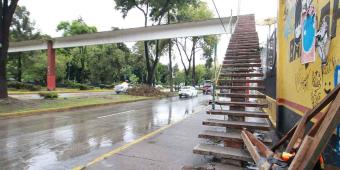 Avance del 80% el retiro del puente peatonal del Cenhch