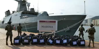 Golpe al narco, decomisa Marina 1.5 toneladas de cocaína en Guerrero
