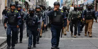 Movilización policiaca para evitar ambulantes en el Centro Histórico 