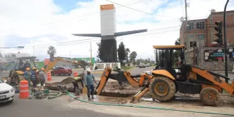 Obras mal señalizadas de Agua de Puebla provocan accidentes en la capital