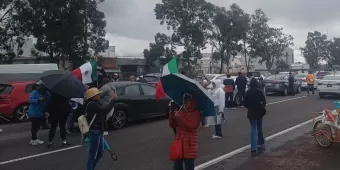 Trabajadores del Poder Judicial cerraron la autopista México-Puebla