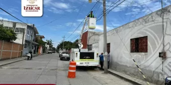 Bienestar y seguridad en Izúcar con obras de electrificación