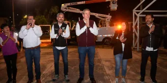 Pepe Chedraui anuncia modernización de luminarias en San Jerónimo Caleras