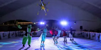 "Patinarte", gran espectáculo sobre hielo disfrutaron en Cuautlancingo