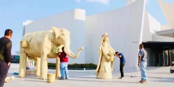 Tepeojuma presente con nacimiento monumental en el Museo Barroco